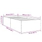 vidaXL Estructura de cama madera de ingeniería gris Sonoma 90x200 cm vidaXL Estructura de cama madera de ingeniería gris Sonoma 90x200 cm