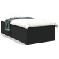 vidaXL Estructura de cama madera de ingeniería negra 90x200 cm vidaXL Estructura de cama madera de ingeniería negra 90x200 cm