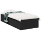 vidaXL Estructura de cama madera de ingeniería negra 100x200 cm vidaXL Estructura de cama madera de ingeniería negra 100x200 cm