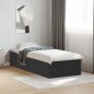 vidaXL Estructura de cama madera de ingeniería negra 100x200 cm vidaXL Estructura de cama madera de ingeniería negra 100x200 cm