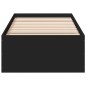 vidaXL Estructura de cama madera de ingeniería negra 100x200 cm vidaXL Estructura de cama madera de ingeniería negra 100x200 cm