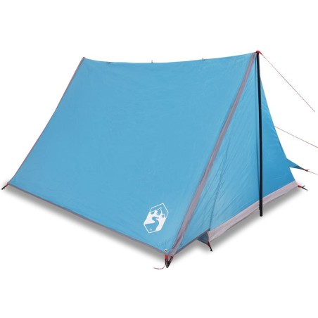 vidaXL Tienda de campaña para 2 personas impermeable azul