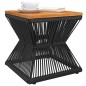 vidaXL Mesa de centro base de alambre madera acacia negro 38x38x38 cm vidaXL Mesa de centro base de alambre madera acacia negro 38x38x38 cm