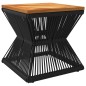 vidaXL Mesa de centro base de alambre madera acacia negro 38x38x38 cm vidaXL Mesa de centro base de alambre madera acacia negro 38x38x38 cm