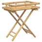 vidaXL Mesa bandeja plegable bambú 60x40x68 cm vidaXL Mesa bandeja plegable bambú 60x40x68 cm