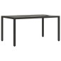 vidaXL Set comedor jardín 7 pzas cojines ratán sintético vidrio negro vidaXL Set comedor jardín 7 pzas cojines ratán sintético vidrio negro