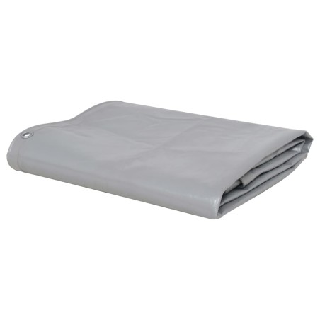 vidaXL Lona 650 g/m² 4x8 m gris