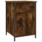 vidaXL Mesita de noche madera contrachapada roble ahumado 40x42x60 cm vidaXL Mesita de noche madera contrachapada roble ahumado 40x42x60 cm