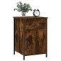 vidaXL Mesita de noche madera contrachapada roble ahumado 40x42x60 cm vidaXL Mesita de noche madera contrachapada roble ahumado 40x42x60 cm