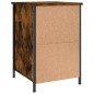 vidaXL Mesita de noche madera contrachapada roble ahumado 40x42x60 cm vidaXL Mesita de noche madera contrachapada roble ahumado 40x42x60 cm