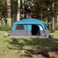 vidaXL Tienda de campaña familiar para 10 personas impermeable azul