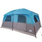 vidaXL Tienda de campaña familiar para 10 personas impermeable azul