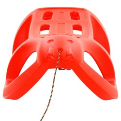 vidaXL Trineo polipropileno rojo 80x39,5x25,5 cm