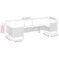 vidaXL Set de sofás de jardín 7 pzas con cojines ratán sintético gris vidaXL Set de sofás de jardín 7 pzas con cojines ratán sintético gris