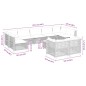 vidaXL Set de sofás de jardín 10 pzas cojines ratán sintético negro vidaXL Set de sofás de jardín 10 pzas cojines ratán sintético negro