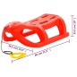 vidaXL Trineo polipropileno rojo 80x39,5x25,5 cm vidaXL Trineo polipropileno rojo 80x39,5x25,5 cm