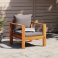 vidaXL Sillón de jardín con cojines madera maciza de acacia vidaXL Sillón de jardín con cojines madera maciza de acacia