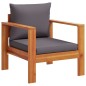 vidaXL Sillón de jardín con cojines madera maciza de acacia vidaXL Sillón de jardín con cojines madera maciza de acacia