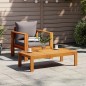 vidaXL Sillón de jardín con cojines madera maciza de acacia vidaXL Sillón de jardín con cojines madera maciza de acacia