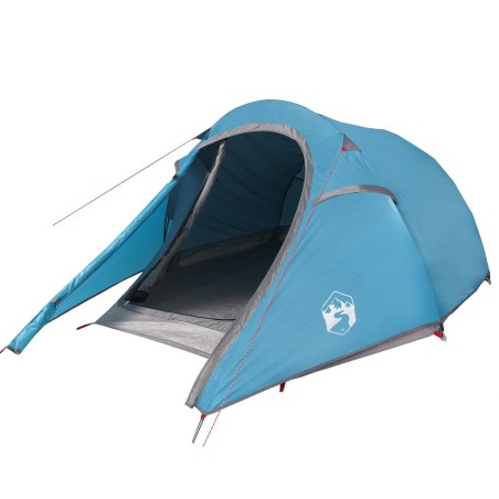 vidaXL Tienda de campaña túnel para 2 personas impermeable azul