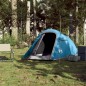 vidaXL Tienda de campaña túnel para 2 personas impermeable azul