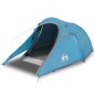 vidaXL Tienda de campaña túnel para 2 personas impermeable azul