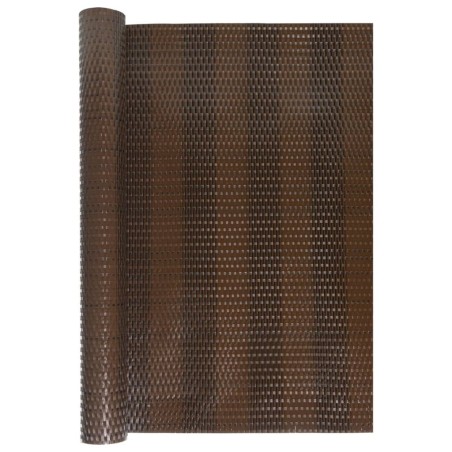 vidaXL Toldo para balcón ratán sintético marrón y negro 400x80 cm