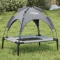 vidaXL Cama para perros con dosel antracita tela oxford y acero vidaXL Cama para perros con dosel antracita tela oxford y acero