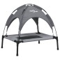 vidaXL Cama para perros con dosel antracita tela oxford y acero vidaXL Cama para perros con dosel antracita tela oxford y acero