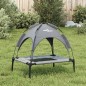 vidaXL Cama para perros con dosel antracita tela oxford y acero vidaXL Cama para perros con dosel antracita tela oxford y acero