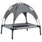 vidaXL Cama para perros con dosel antracita tela oxford y acero vidaXL Cama para perros con dosel antracita tela oxford y acero