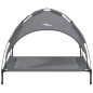 vidaXL Cama para perros con dosel antracita tela oxford y acero vidaXL Cama para perros con dosel antracita tela oxford y acero