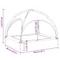 vidaXL Cama para perros con dosel antracita tela oxford y acero vidaXL Cama para perros con dosel antracita tela oxford y acero