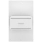 vidaXL Mesitas de noche de pared 2 unidades blanco brillante vidaXL Mesitas de noche de pared 2 unidades blanco brillante