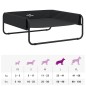 vidaXL Cama elevada para perros tela oxford y acero gris antracita vidaXL Cama elevada para perros tela oxford y acero gris antracita