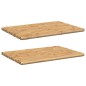vidaXL Alfombrillas de baño 2 unidades bambú 70x50 cm vidaXL Alfombrillas de baño 2 unidades bambú 70x50 cm