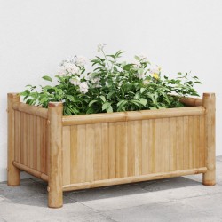 vidaXL Jardinera de bambú 50x30x25 cm
