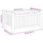 vidaXL Jardinera de bambú 50x30x25 cm vidaXL Jardinera de bambú 50x30x25 cm
