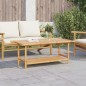 vidaXL Mesita de centro de bambú 110x55x45 cm