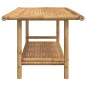 vidaXL Mesita de centro de bambú 110x55x45 cm