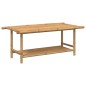 vidaXL Mesita de centro de bambú 110x55x45 cm