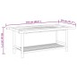 vidaXL Mesita de centro de bambú 110x55x45 cm