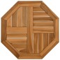 vidaXL Tablero de mesa octogonal de madera maciza de teca 50x50x2,5 cm vidaXL Tablero de mesa octogonal de madera maciza de teca 50x50x2,5 cm