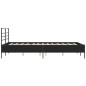 vidaXL Estructura de cama madera de ingeniería y metal negro 140x190cm vidaXL Estructura de cama madera de ingeniería y metal negro 140x190cm