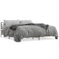 vidaXL Estructura cama madera ingeniería metal roble Sonoma 200x200 cm