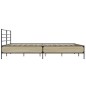 vidaXL Estructura cama madera ingeniería metal roble Sonoma 200x200 cm