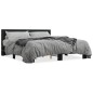 vidaXL Estructura de cama madera de ingeniería y metal negro 200x200cm vidaXL Estructura de cama madera de ingeniería y metal negro 200x200cm