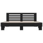vidaXL Estructura de cama madera de ingeniería y metal negro 200x200cm vidaXL Estructura de cama madera de ingeniería y metal negro 200x200cm