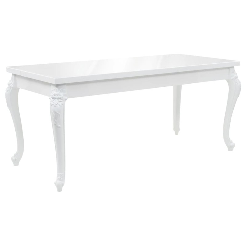 vidaXL Mesa de comedor blanco brillante 179x89x81 cm vidaXL Mesa de comedor blanco brillante 179x89x81 cm