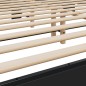 vidaXL Estructura de cama madera de ingeniería y metal negro 200x200cm vidaXL Estructura de cama madera de ingeniería y metal negro 200x200cm